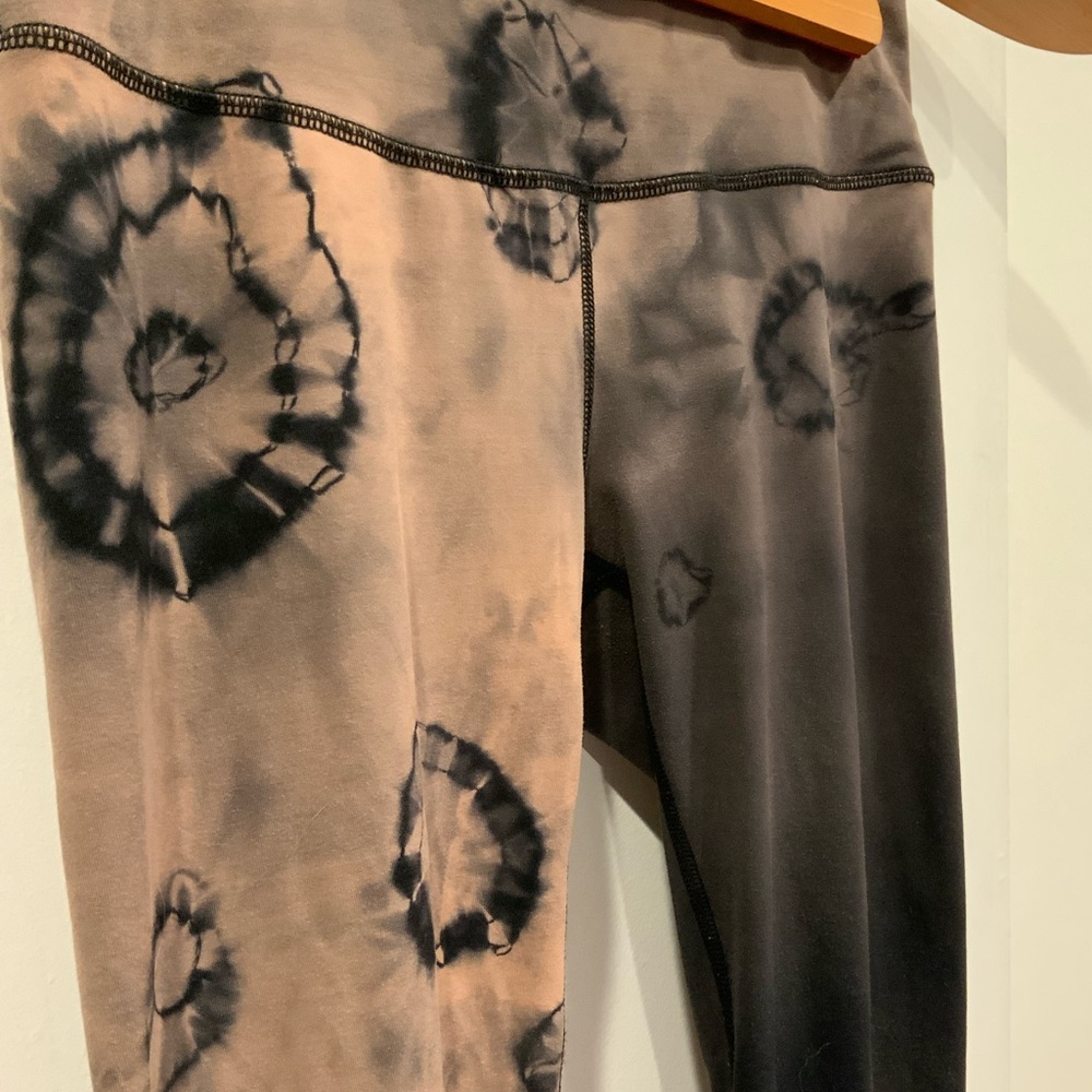 Reverse Bleach hand dyed leggings